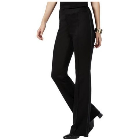 Pants - INC International Concepts Faux-Leather-Trim Pants
